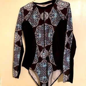 Swimsuit Long Sleeve xl Zip front